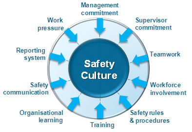 infographic about safety culture factors