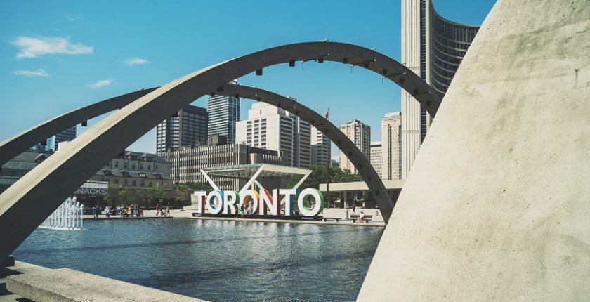 Toronto sign at Nathan Phillips Square