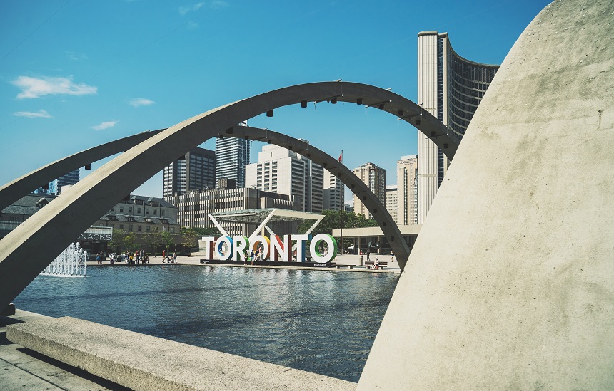 Toronto sign at Nathan Phillips Square