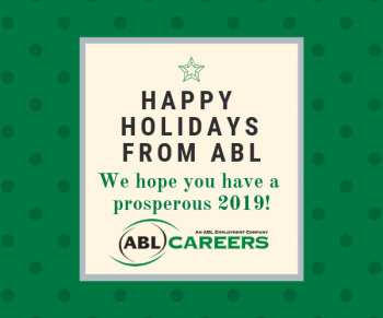 Happy Holiday card from ABL Careers