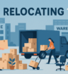 Illustration of moving service staff loading a moving truck with boxes